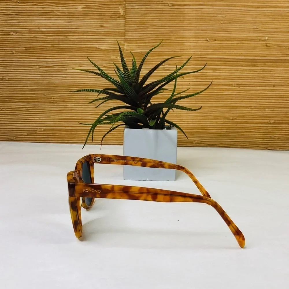 KOMONO sunglasses Riviera Caramel Demi tortoise NEW oversized